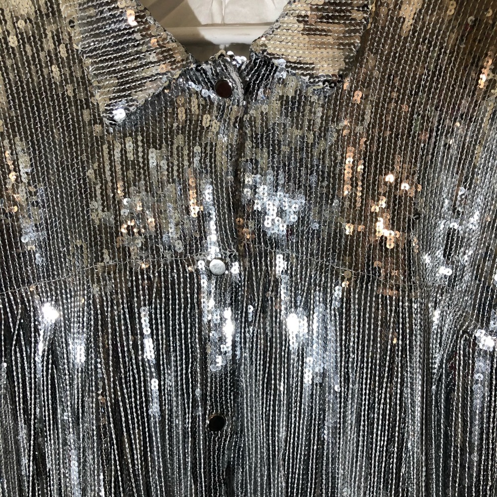 Silver Short Fringe Jacket - Picture 6 of 9